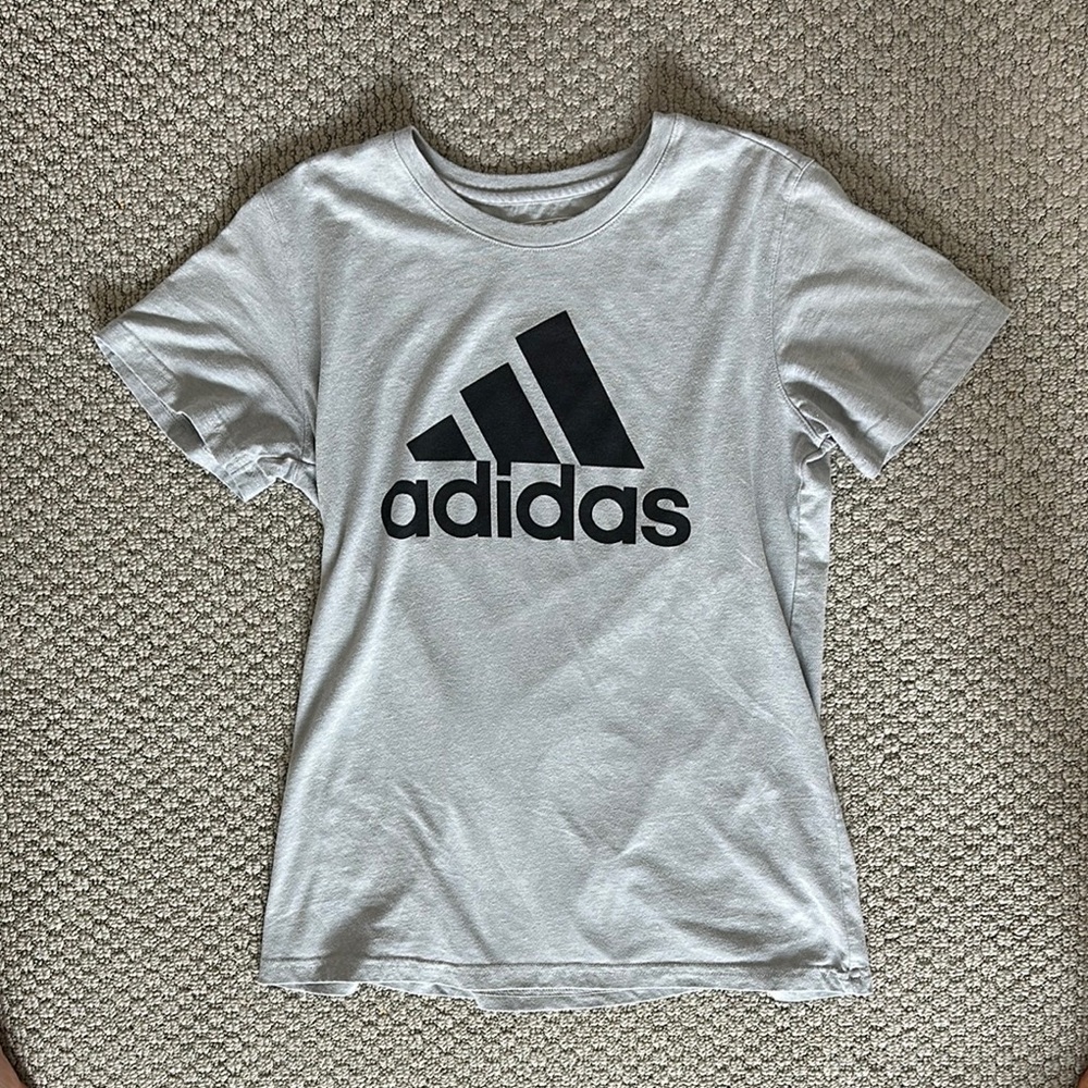 Adidas Light Gray Short Sleeve Tee